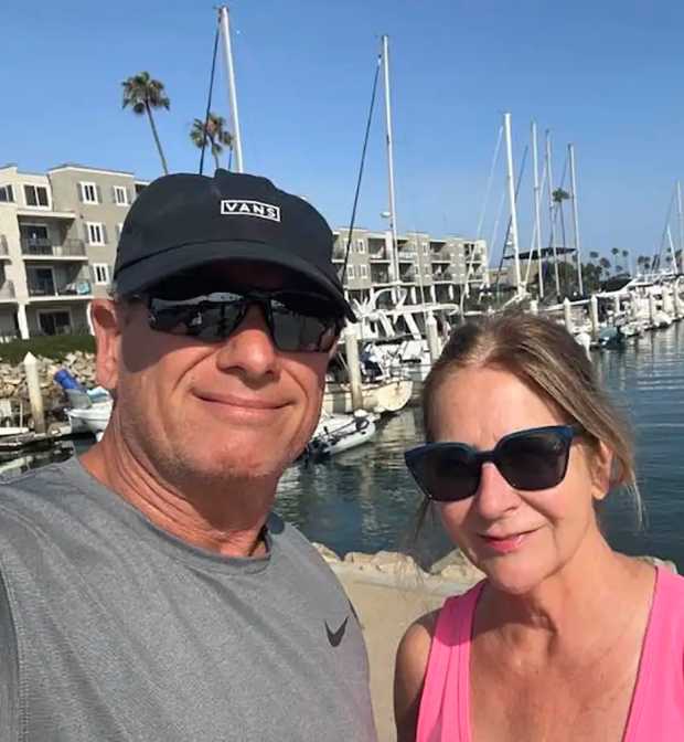 Bob and his wife on a trip